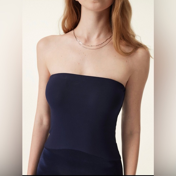 Milky Waves Acetate
Midnight Acetate Non-slip Strapless Midi Brami Dress - Picture 3 of 11